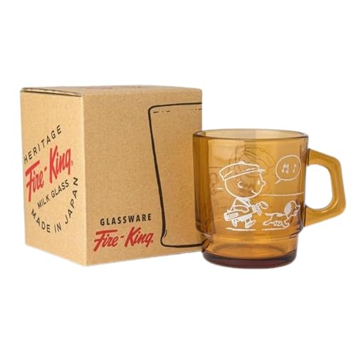 ファイヤーキング - チャーリーブラウン Fire-King スタッキングマグ Peanuts [チャーリー・ブラウン
